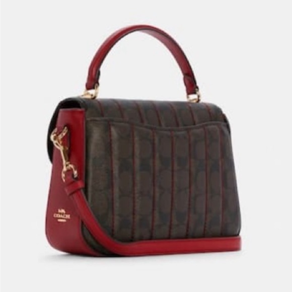 Host Pick 9/16!!!🎉🎊 Coach Top Handle Quilted Marlie Purse - Picture 2 of 11
